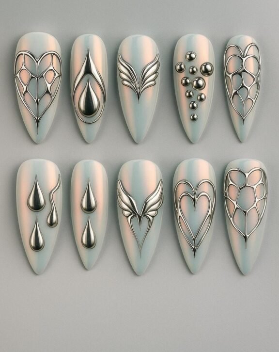 Κομψά nude press-ons που ταιριάζουν σε κάθε εμφάνιση.