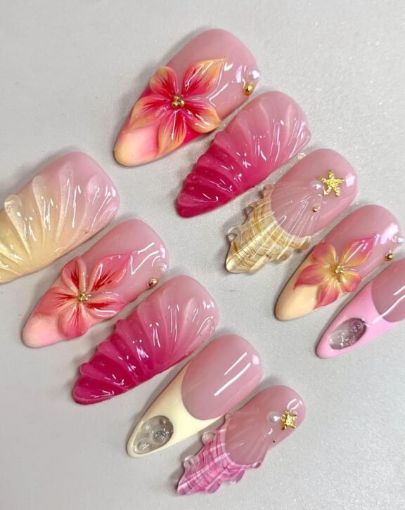 Ρομαντικό ροζ design με απαλή υφή και φυσικό αποτέλεσμα.